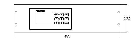 SUV-100型煙氣分析儀結構圖正視圖