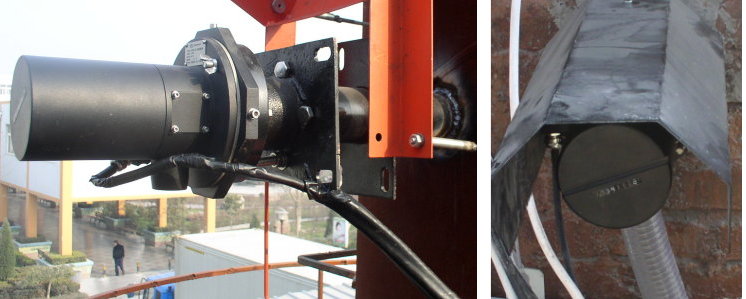 Sdust-100 型煙塵濃度監測儀現場安裝圖